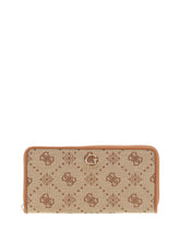 GUESS 1 USCITA Guess Portafoglio Neda Slg Large Zip Around Donna Marrone Marrone